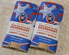 Dr. Squatch Liberty Shield Deodorant 2.65 oz Aluminum-Free NEW Lot Of 2(C-22)