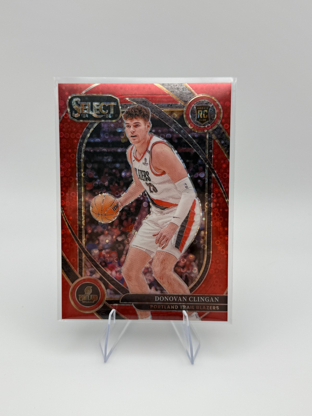 2024-25 Select - Donovan Clingan #270 Courtside Red Disco /49 Color Match - RC