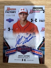 Jack Leiter 2025 Bowman Baseball Factory All-American Baseball Auto /199 #UAA-12