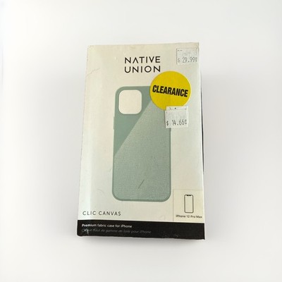 Native Union Protective Classic Case Canvas Fabric For iPhone 12 Pro - Green