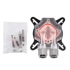 Computer GPU Cooling Water Block Cooler Kit Red Copper Base