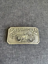 Vtg International Auto Wagon 1907-09 Belt Buckle 1974 Bergamot Brass Works