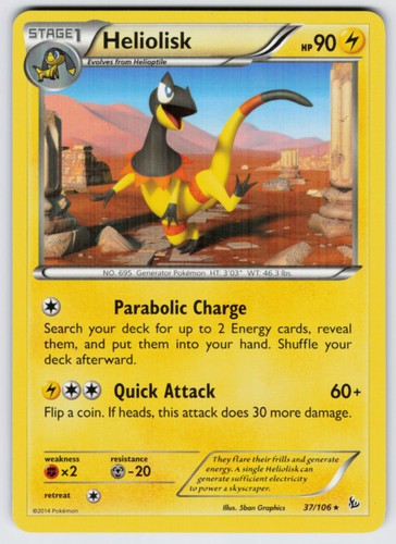 Heliolisk 37/106 XY - Flashfire Pokemon LP
