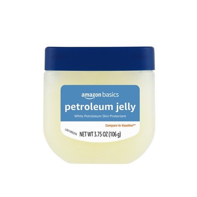 Amazon Basics Petroleum Jelly White Petrolatum Skin 3.75 Ounce (Pack of 1)