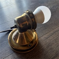 Antique Brass Wall Sconce LED Warm White A19 ...