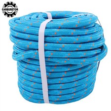 Blue Orange Double Braided Arborist Rope 0.55in x 125ft 8400 Lbs Static Rope