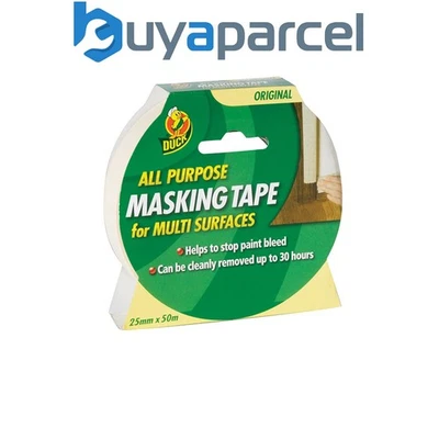Shurtape 232317 Duck Tape All-Purpose Masking Tape 25mm x 50m SHU232148