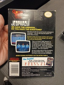 Jeopardy! (Nintendo NES) CIB W/Box Protector