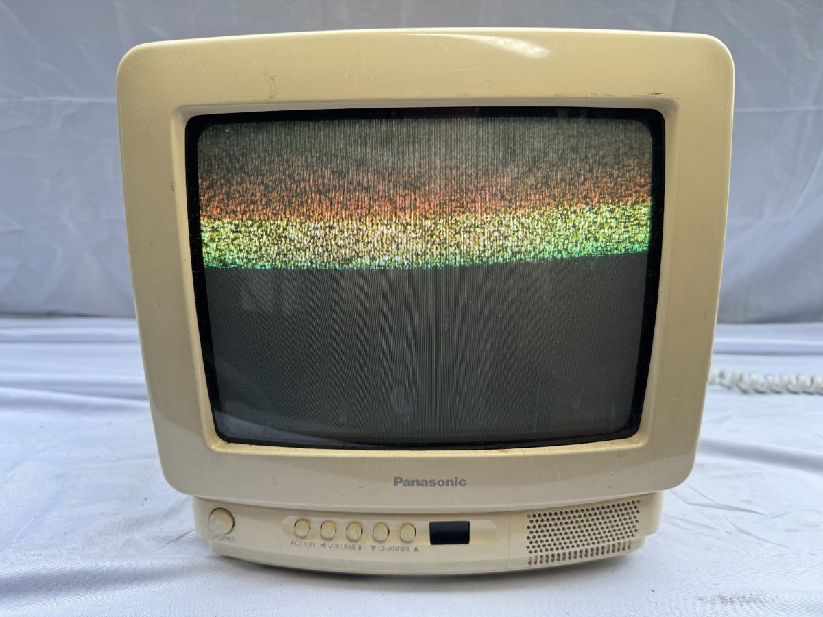 Panasonic Color TV Vintage 2002 CT-9R11A White 9