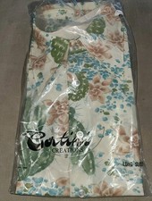 New Cortini VINTAGE Knit SHIRT Large 16 - 16.5 Button Down Long Sleeve