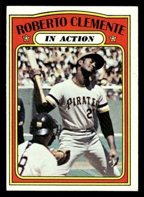 1972 Topps Baseball #310 Roberto Clemente (In Action) NM *e1