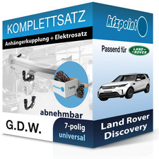 Für Land Rover Discovery 16-21 G.D.W. Anhängerkupplung abnehmbar + 7polig E-Satz