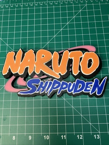 3D Printed Naruto Sign Logo Fan Display Fan Art Anime