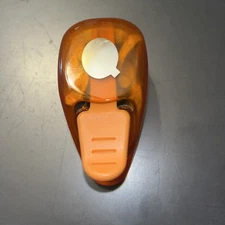 EK Success Letter Q Paper Punch Orange Plastic Metal For Scrapbooking Crafts