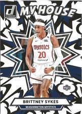 2025 Panini Donruss WNBA Brittney Sykes My House SP Washington Mystics