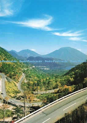 D259644 Berg Nantai und See Yunoko Blick von Konsei Mautstraße Fukuda Karte Co