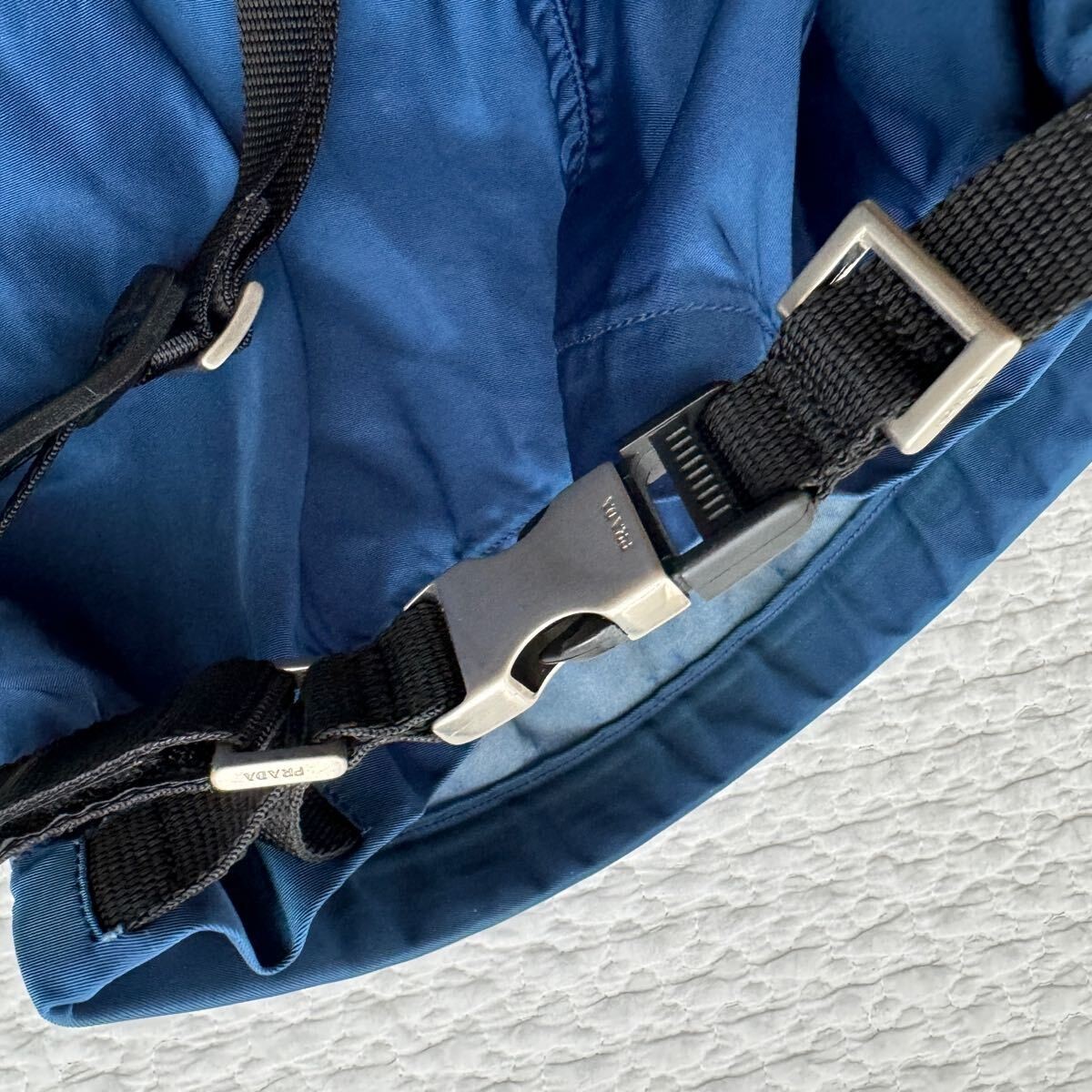 PRADA Triangle Logo Drawstring Bag Large Capacity… - image 6