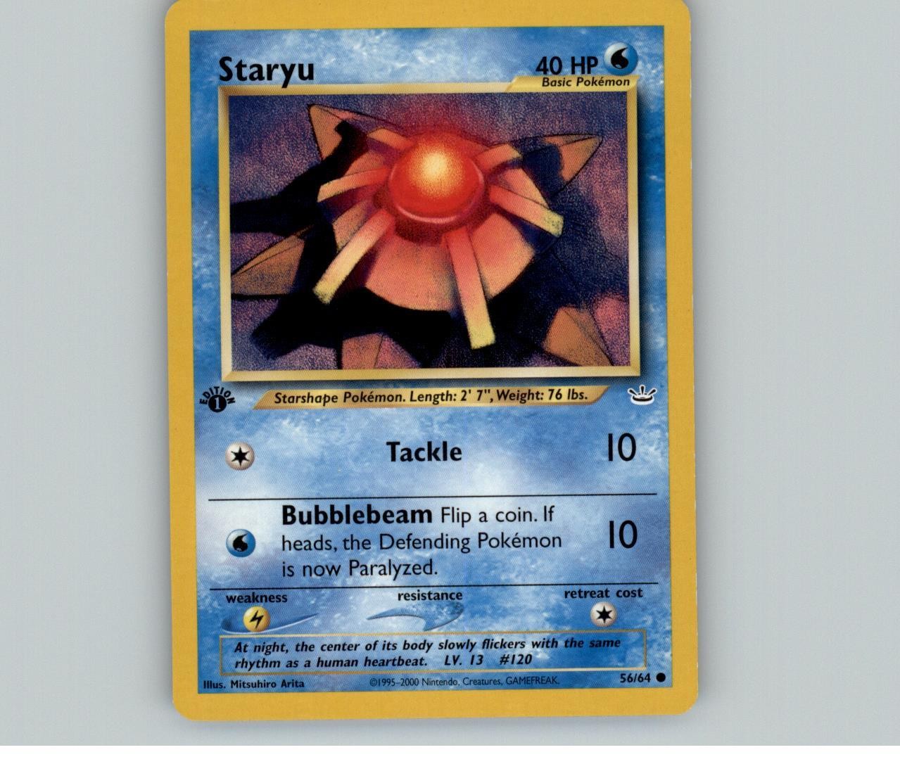 Staryu 1st Edition Common Neo Revelation 56/64 LP