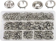 11mm Metal Snaps Copper Steel Buttons for Sewing and Crafting