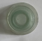 Aqua Cone Shaped Ink Well - Dug Bottle, 3" Tall — photo 4
