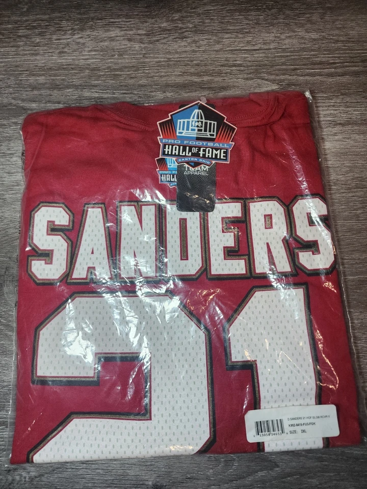 Mitchell & Ness Deion Sanders San Francisco 49ers Hall Of Fame Shirt Size XXL - Image 3 of 4