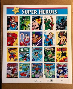 Collectable Stamps 2005/06 DC Comics & Marvel Super Heroes Limited Ed Sheets (2)