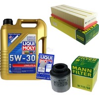Mann Inspektionspaket 5L Liqui Moly Longlife 5W-30 FüR VW Touran 1.4 TSI Sharan