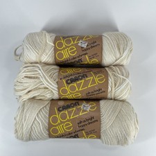 VTG Caron Dazzleaire Yarn SANDS Cream Ombre 2661 4 Ply 3 oz Lot of 3