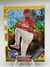 FRANCISCO MORALES ✨2019 Bowman Chrome Prospects ✨Refractor Gold #/50 ✨PHILLIES