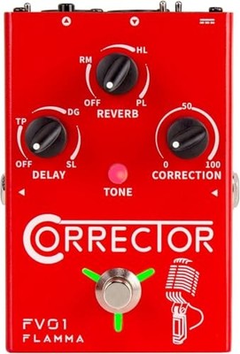 FLAMMA FV01 Vocal Pitch Correction Pedal Reverb Delay Mikrofonverstärker NEU