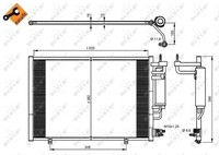 Nrf 350205 Kondensator, Klimaanlage FüR Ford