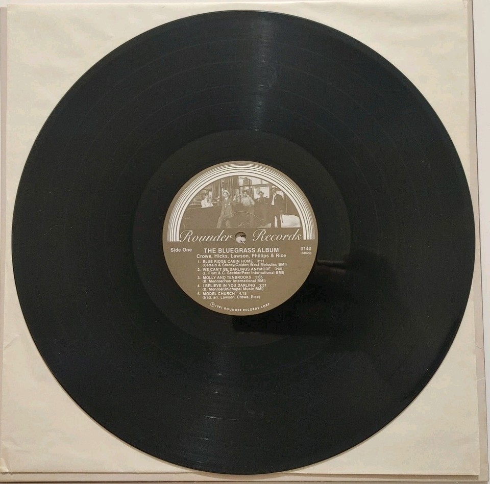 Crowe Rice Lawson Hicks Phillips - The Bluegrass Album LP 1981 Rounder ...
