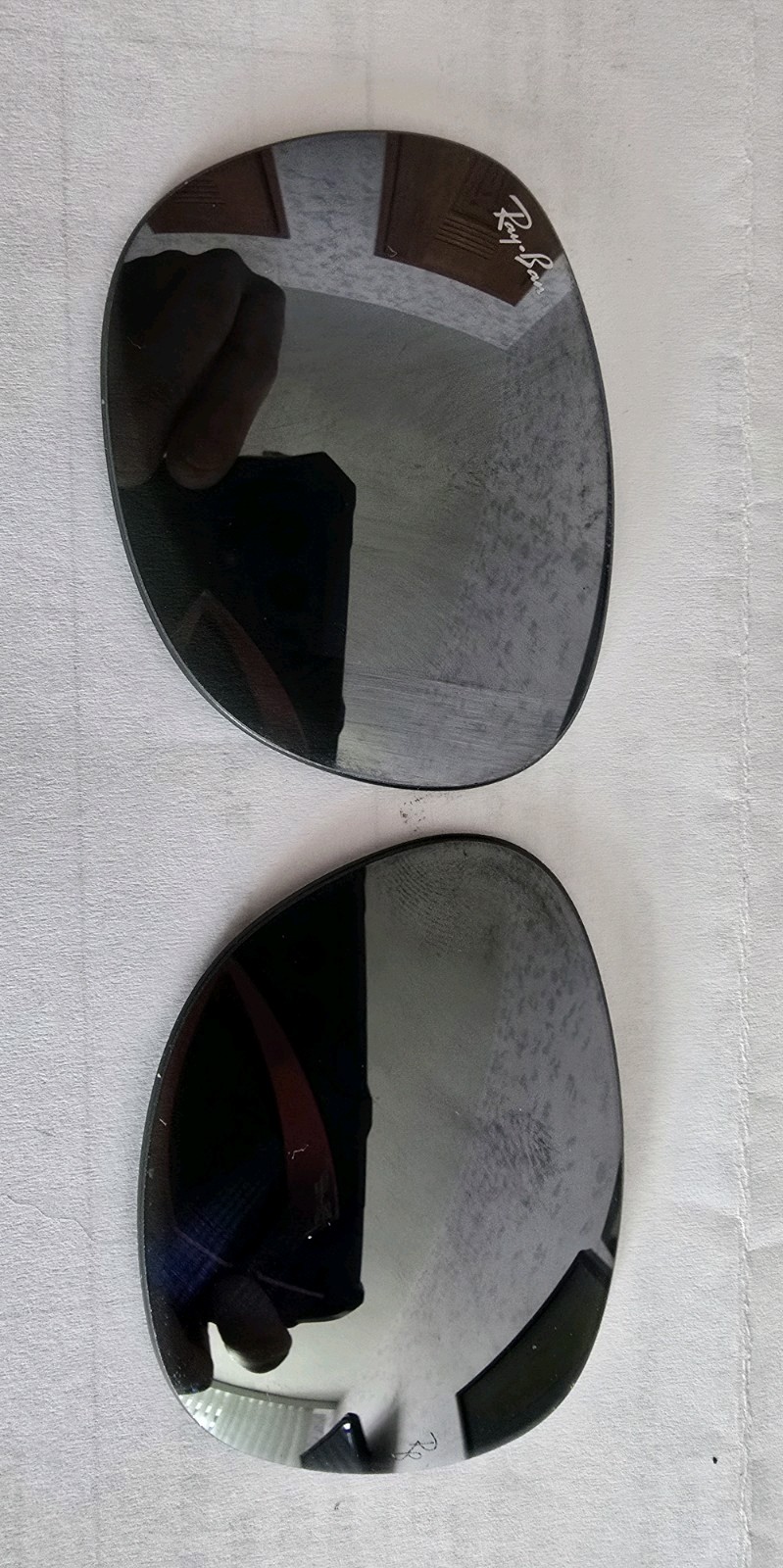 2766 RAY BAN 2132 silver Black Mirror BOTH LENSES AUTHENTIC