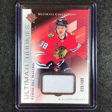 2024-25 Ultimate Hockey ETHAN DEL MASTRO Base Rookies Jersey Relic 39/499 #147