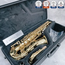Saxofón alto Yamaha YAS-280 y estuche lacado dorado genuino saxofón YAS280 probado JP