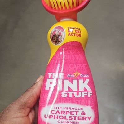 Star Drops The Pink Stuff Carpet & Upholstery Cleaner Oxi Action Scrub Brush