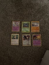 Lot of 6 Pokémon Cards - Snorlax, Cresselia, Tangela, Mankey, Braviary, Sandyga