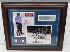 Jim Craig USA Hockey 1980 Miracle on Ice Signed 24x20 Framed Photo Collage w COA