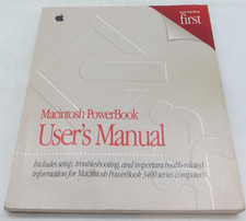 Apple Macintosh PowerBook User's Manual 3400 Series vintage computer book 1997
