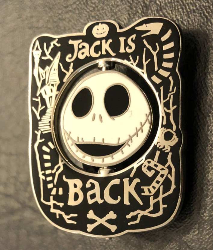Disney pin 130251 Nightmare Before Christmas Jack Is Back Spinner faces moving