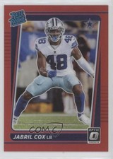 2021 Panini Donruss Optic Rated Rookie Red Prizm 44/99 Jabril Cox #286 0i7z