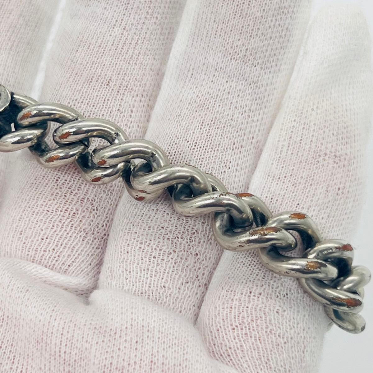Balenciaga BB Icon Gourmet Bracelet in Silver Metal thumbnail 3