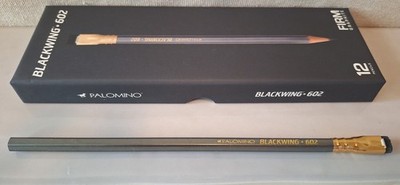 Palomino Blackwing 602 Firm Graphite Single Pencil W/ Replaceable Eraser, New
