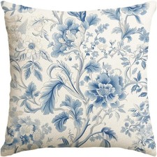18 x 18 Inch Summer Floral Cushion Case Decoration for Sofa Couch Farmhouse,