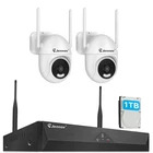 Wireless Security Camera System 10CH NVR 3X PTZ WiFi Cameras Home Security