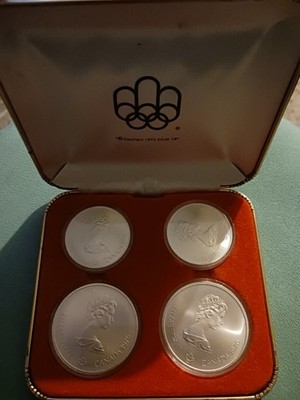 1976 Canada Montreal Olympic Games Silver Four Coin Special Set | eBay