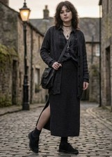 VTG Y2K 90s -Early 00s Grunge Witchy Goth Black Hush Puppies Bridgeport Oxfords