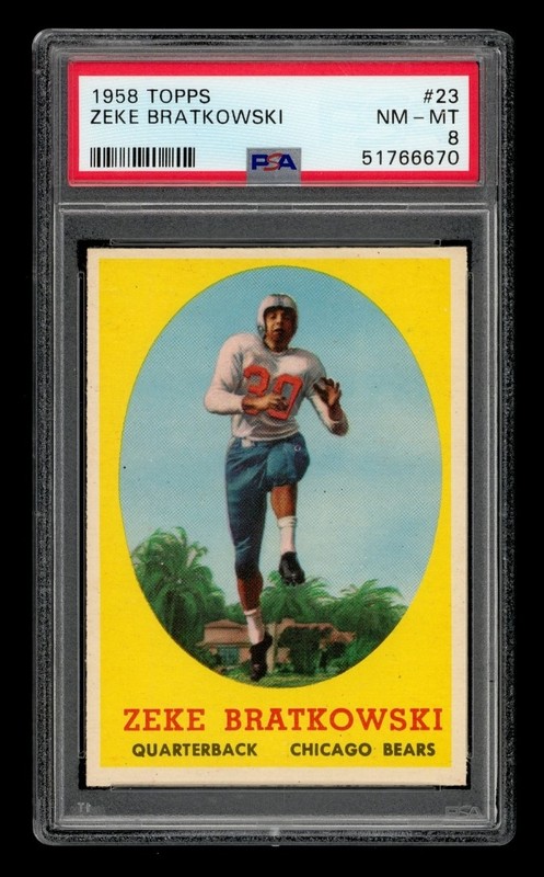 1958 Topps Set-Break # 23 Zeke Bratkowski PSA 8 NM-MT
