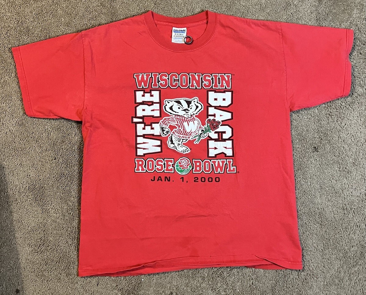 Wisconsin Badgers Rose Bowl Shirt Mens XL