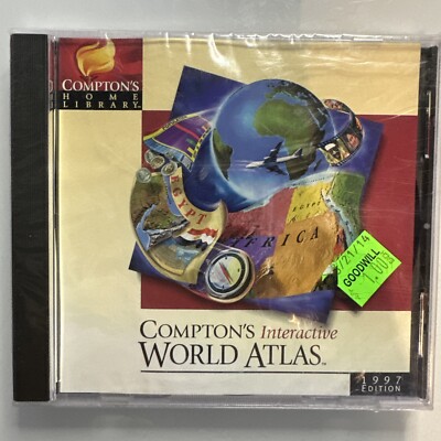 Compton's Interactive World Atlas 1997 Edition PC CD-Rom